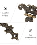 Decorative zinc alloy butt hinge detail from Stainless Steel Self Closing Reversible Door Hinge Kit, 2 Pieces For Cabinets