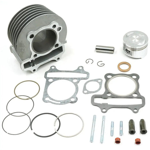 Gy6 150Cc Cylinder Kit With Piston For 152QMI 157QMJ 4 Stroke Engines Fits Taotao Jonway ZNEN Roketa Moped Go Kart ATV