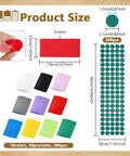 Nbeads Heat Shrink Tube And Insulation Rings For 21700 Batteries - Complete Pvc Wrap Kit With Adhesive Paper Gaskets In Ten Vibrant Colors Ultimate Protection Gear For Lithium Cell Safety, 78x36mm and 21mm sizes