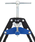 PDQ Pipe Clamp 1221 Medium Fits 2 To 6 Inch Pipe For Fast Pipe Fitting Fit Up And Welding with blue and black components