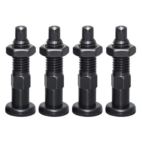 Carbon Steel Spring Return Knob Plunger with Fine Thread Screw for Precise Indexing and Positioning Heavy Duty Rustproof Tool Solid as a Rock for Your DIY Rig Nice Slick Operation Every Time You Need That Tight Fit No Sweat Setup Solid Choice for The Shop