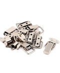 Weatherproof Box Toggle Latch Kit 9 Pcs Spring Loaded Draw Catch Metal Silver Tone Three Point Three Centimeter Long