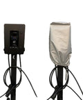 Heavy Duty Evse Wall Station Cover Waterproof Rain Guard Premium Oxford Fabric Shield protecting EV charger outdoors.