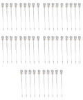 Slot Board Hook Set 20cm Aluminum Alloy 3.3mm Pro Grade Heavy Duty Slat Wall Hanging Hooks 50 Pcs arranged on display