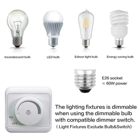 Various bulb types including incandescent, LED, Edison, energy-saving for Vintage Two Light Bathroom Wall Sconce in Black Brass.