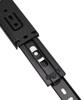 Heavy Duty 14 Inch Drawer Slides For Kitchen Cabinets And Wardrobes Side Mount Full Extension Rails Reaching 100 Lb Load Cold Rolled Steel Construction Perfect For Trash Cans And Easy Access Drawers, black slide open