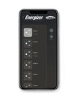 Smart Wi Fi Power Strip Surge Protector With Four Outlets Two Usb Ports app interface on smartphone showing socket control.