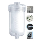 Washer Inline Water Filter With One Micron Carbon And PP Media For Cleaner Clothes Skin And Hair, 99.5 Percent Chlorine Odor Removal