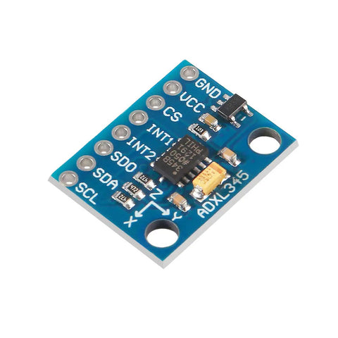GY-291 ADXL345 3 Axis Digital Accelerometer Tilt Module For Arduino With I2C And SPI Interfaces 5 Pack Low Power Gravity Sensor For Hands On Projects And Pro Makers blue PCB board with pins