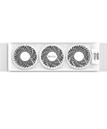 Triple Window Fan With Adjustable Thermostat, Three Speed High Velocity Cooling, Horizontal Or Vertical Manual Control, White