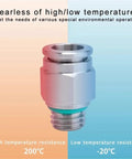 Must-Have Pro Grade Pneumatic Hose Fittings Kit, 50 Stainless Steel 304 Quick Release Connectors For Air Tubing showcasing temperature resistance
