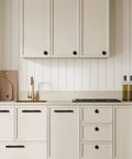 Snag These Solid 30 Pack Cabinet Pulls And Cabinet Knobs Featuring Sleek Matte Black Stainless Steel Finish With Easy Install Drawer Handles For A Quick Kitchen Redo on modern kitchen cabinetry.