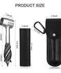Bushcraft Hand Auger Wrench With Flint Scotch Eye Wood Drill Peg And Manual Hole Maker Multitool size dimensions with leather case