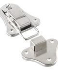 Hasp Latch Kit For Jewelry Boxes And Wooden Chests Toggle Hasp Lock Hardware Padlock Ready Fastener with silver finish