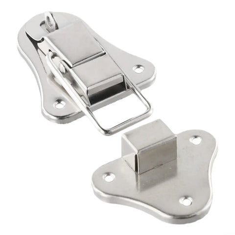 Hasp Latch Kit For Jewelry Boxes And Wooden Chests Toggle Hasp Lock Hardware Padlock Ready Fastener with silver finish