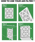 Installation guide for MERV 8 Pleated Air Filter 20x30x1 6 Pack For Home HVAC Systems Replacement