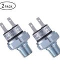 Air Pressure Switch For Compressors 90 To 120 PSI 1/4-18 NPT Quick Hookup DC 24V Or 12V Or 110V AC, pack of two.