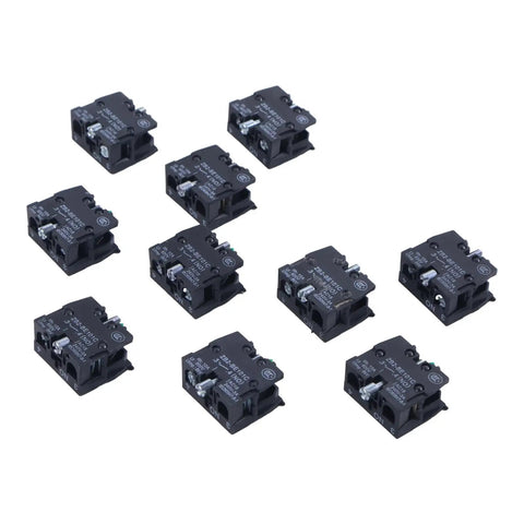 10 Pack Heavy Duty Contact Block And Momentary Push Button Switch Zb2 Be101 Top Shelf Replacement For Schneider Telemecanique Xb2 Series