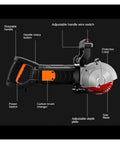 Beefy 4800W Electric Wall Chaser And Concrete Groove Cutter Machine showing adjustable handle, power switch, and blade.