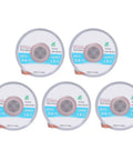 5-pack of Copper Solder Wick Braid 1.5m length, 3.5mm width for desoldering, electronics repair, PCB cleaning.