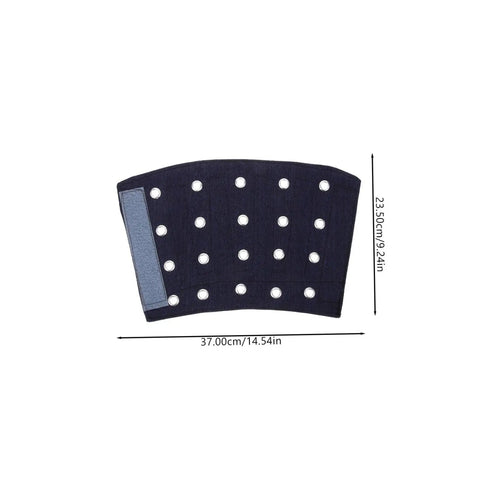 Built Tough Breathable Cut Resistant Wrist Sleeves And Forearm Guards For Heavy Duty Gardening Repair Or Mechanic Work, blue fabric design with holes.