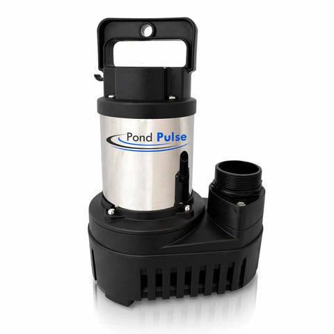 5,500 GPH Submersible Pond Pump With Hybrid Drive For Waterfalls And Skimmers, 30 Foot Cord, Energy Efficient And Fish Safe, 31 Foot Max Head