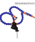 Flexible Helping Hand Soldering Tool Set With Adjustable Arms And Aluminum Base for stable PCB assembly and DIY crafts