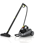 Heavy Duty Canister Steam Cleaner For Home 1500 Watt High Temp Steam Engine with a detachable nozzle and steam tank.