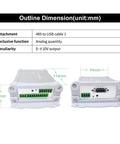 Side view of Six Axis Force Transmitter With Multi Channel RS485 Sensor Indicator for Automatic Testing showing dimensions.