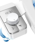 Close-up of control knob on Ultra Slim Dual Nozzle Bidet Attachment For Toilet Seat Self Cleaning Non Electric Fresh Water Sprayer