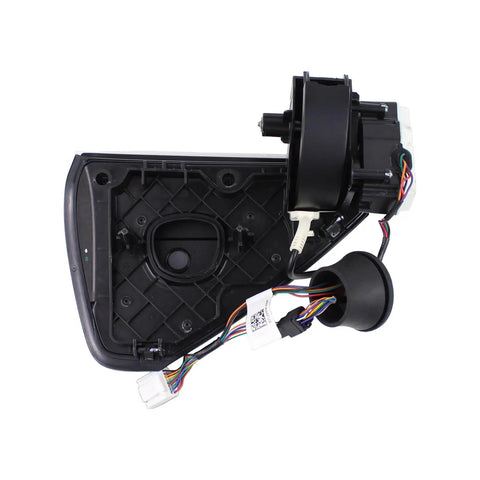 Slick Rear Left Charging Port Door Cover Replacement Assembly For Tesla Model 3 And Model Y showing internal wiring and durable design.