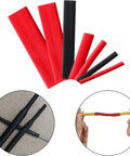 127Pcs Heat Shrink Tubing Assortment In Black 2 To 1 Shrink Ratio 7 Sizes Waterproof Electrical Insulation Tube Kit shown in use