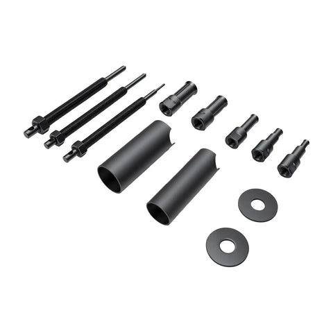 Heavy Duty Internal Bearing Extractor Puller Kit With 5 Opening Clamps Fits 9 To 23mm Blind Hole For Car Flywheel And Motorcycle Wheel Hub Plus Pumps Generators And Bikes Makes Your DIY Garage Work A Piece Of Cake Making Your Repairs Hassle Free, chrome vanadium set