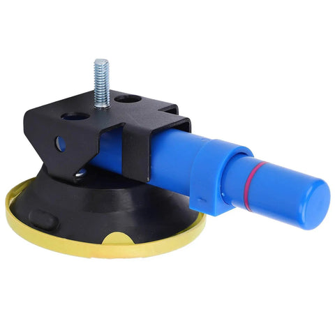 3 Inch Hand Pump Suction Cup Vacuum Tool For Dent Repair And Furniture Decoration, Heavy Duty Abs With Rubber Cup For Flat And Curved Surfaces, Strong Vacuum, Secure Attachment, Durable Grip And Longlasting Performance., black ABS suction cup with blue handle and threaded stud
