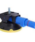 3 Inch Hand Pump Suction Cup Beefy Heavy Duty Dent Repair Tool For Auto Body Furniture Surfaces With Industrial Grade Rubber Cups And Manual Vacuum Power And Glass Compatibility, black and blue