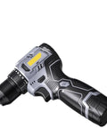 Heavy Duty Cordless Electric Drill and Mini Screwdriver With Rechargeable Lithium Battery Compact Power Driver Tool For Rapid Home Repairs and Quick Diy Tasks Hella Reliable Operation Guaranteed, close-up of drill.