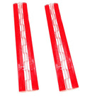 Crystal Clear Self Adhesive Acrylic Piano Hinges 12 Inch set of 2 showing transparent design and heavy duty build.
