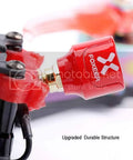 Lollipop 5.8GHz FPV Antenna Set RHCP 2.5dBi Stubby RP SMA mounted on racing drone, showing durable and flexible design