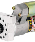 Beefy Starter For Chevy V8 With 6 To 1 Gear Reduction Natural Finish 120 Amps Fits 153 Or 168 Tooth Flywheel Side View