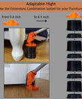 Heavy Duty Furniture Lifter And Appliance Roller Sliders Set With 660 Lbs Capacity, Adjustable Height Lever demonstration