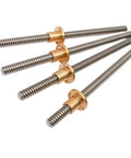 Badass T16 Tr16 Trapezoidal Lead Screw With Sick Precision Threads For 3D Printers And CNC Routers available in right or left hand configurations.