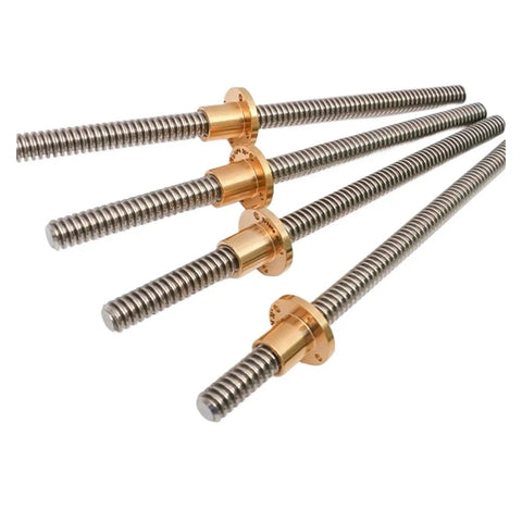 Badass T16 Tr16 Trapezoidal Lead Screw With Sick Precision Threads For 3D Printers And CNC Routers available in right or left hand configurations.