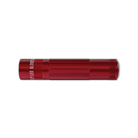 Red LED Flashlight With Five Modes High Strobe Night Light Signal And SOS 172 Lumen Output And 138 Meter Beam on white background