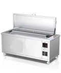 High Capacity 360L Ultrasonic Cleaner For Industrial Parts Removal showcasing a stainless steel design with lid open for filling.