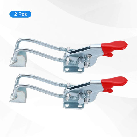 Beefy Two Pack Heavy Duty Toggle Latch Clamp 40323 M5 x 48mm Quick Release Pull Latches 400 Lbs Holding Capacity Galvanized Iron