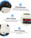 Heavy Duty Adjustable Swivel Casters With Precision Leveling Plates For Hardwood Floors, showing adjustable features and details.