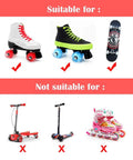 Light Up Roller Skate Wheels 8 Pack With 78A Hardness And LED Illumination Premium ABEC 9 Bearings suitable for quad skates not scooters