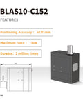 BLAS10 High Precision Mini Linear Servo Actuator With Built In Drive And Control 12V Coreless Motor Position Sensor 10mm Travel RS485 Port