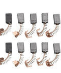 10Pcs Electric Motor Carbon Brushes 5x8x12mm Replacement for Angle Grinder G720 and Power Drill in set, black and copper.