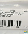 Heavy Duty One Inch Npt Solenoid Valve For Water Control 5 To 150 Psi Range 120 Volt Ac Energized Coil Red Cap Housing label